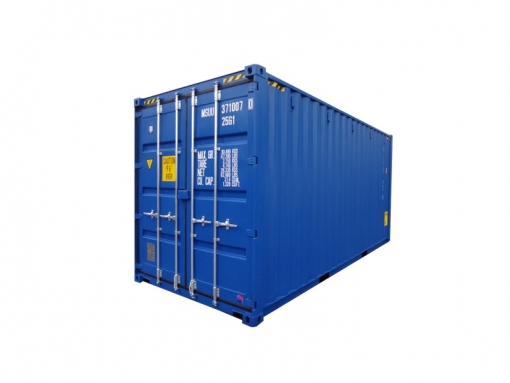 Conteneur 20 pieds High Cube, porte simple