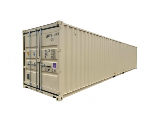 Conteneur 40 pieds standard, porte simple